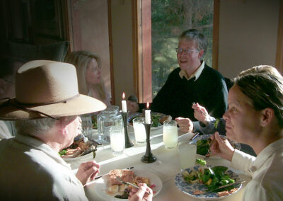 A formal dinner – the second floor living room, off of the chef’s kitchen can be set for up to 20 guests.