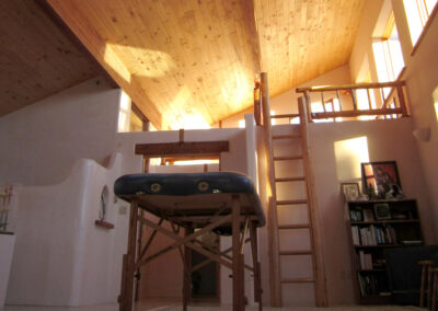 The third floor meditation space creates a perfect setting for bodywork.